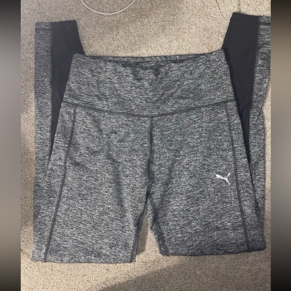 Puma Heather Gray Sports Tee - Picture 1 of 4
